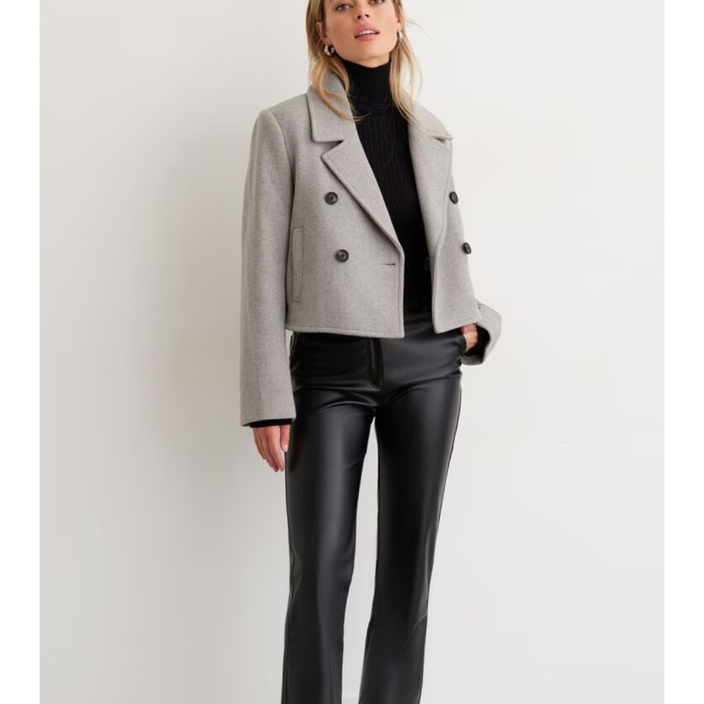 Dynamite Gray Pea Coat